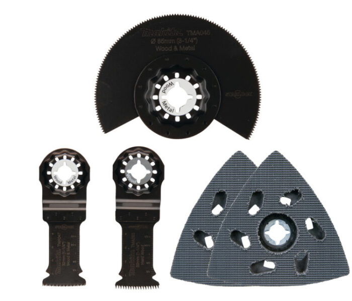 Makita B-67511 Starlock Set mit Sägeblättern und Delta Schleifplatte