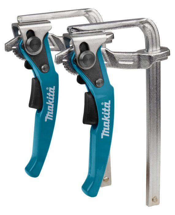 Makita Klemmzwingen 199826-6 für Führungsschienen – Zweier-Set aus robustem Stahl