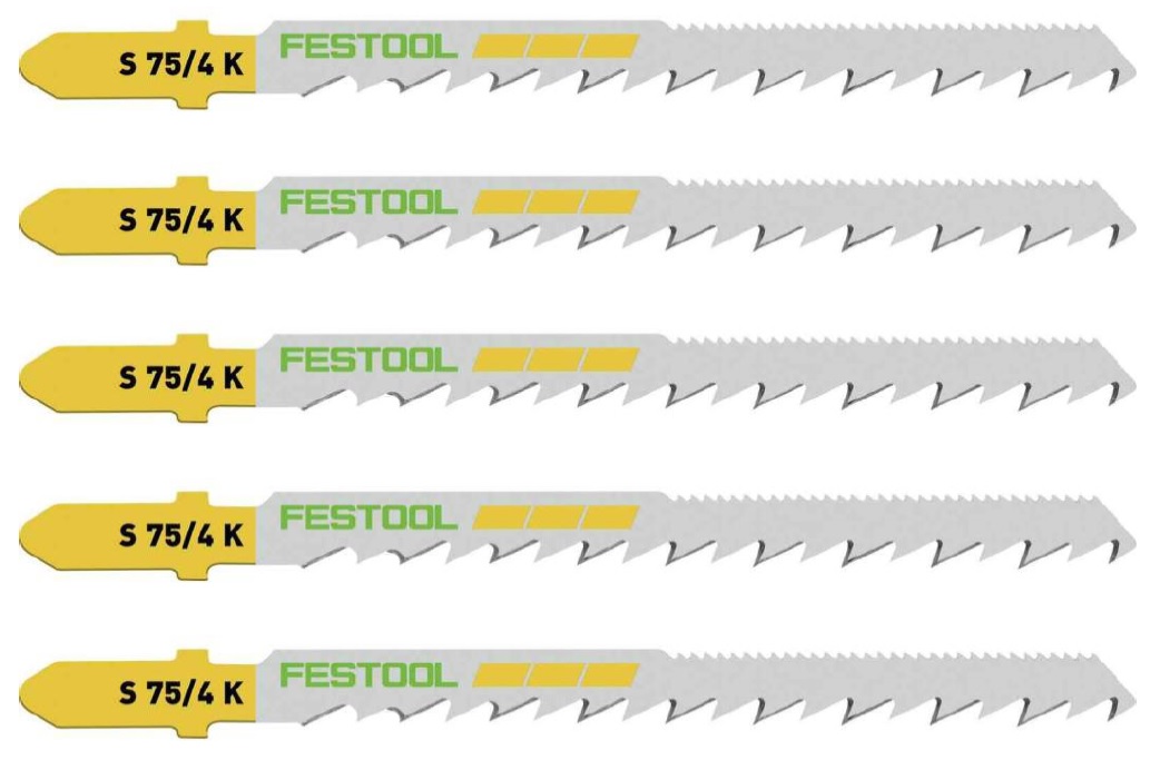 Festool Stichsägeblatt Set Wood Curves S 75-4 K-5 - 204265