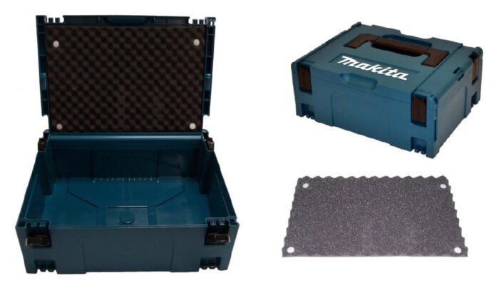 Makita Makpac Gr.2 Systemkoffer mit genopptem Deckelpolster