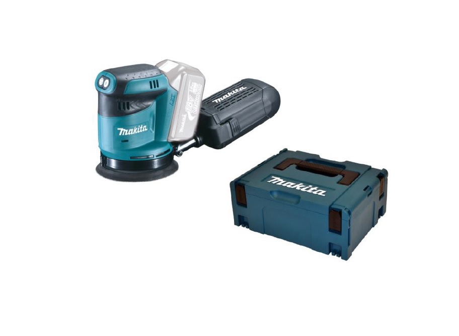 Makita Akku-Exzenterschleifer DBO180ZJ 18V Sologerät im Makpac DBO180